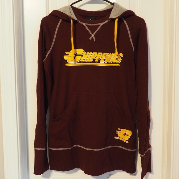 maroon and gold hoodie